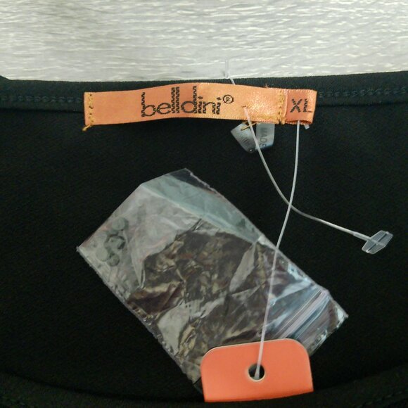 Belldini Womens Black Embellished Top Size XL - Picture 5 of 9